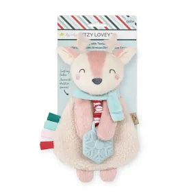 Itzy Ritzy Itzy Lovey™ Holiday Pink Reindeer Plush   Teether Toy