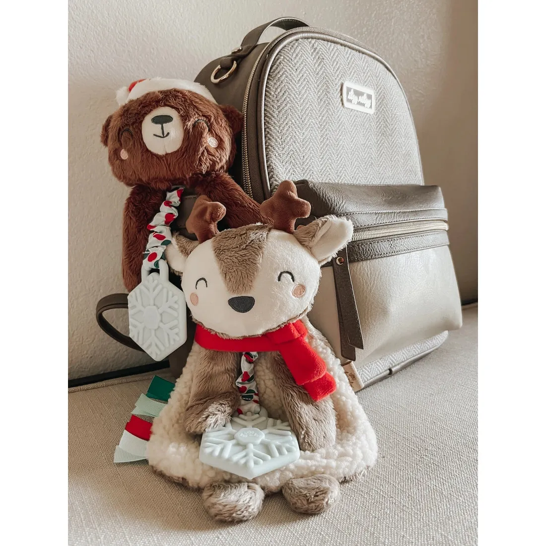 Itzy Ritzy Itzy Lovey™ Holiday Reindeer Plush   Teether Toy