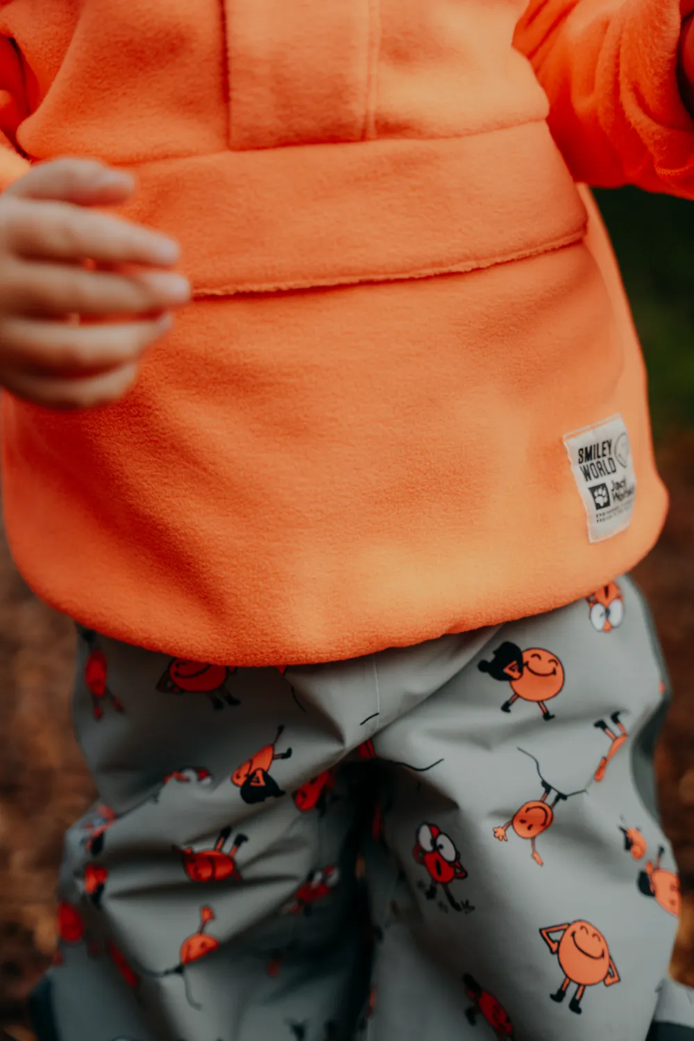 Jack Wolfskin Kids&#x27; Smileyworld Midlayer Digital Orange | Buy Jack Wolfskin Kids&#x27; Smileyworld Midlayer Digital Orange here | Outnorth