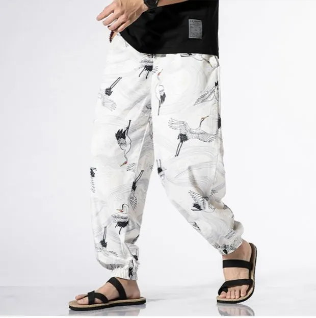 Japanese Birds Style Streetwear Pant