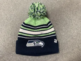 Kids Striped Seattle Seahawks Beanie