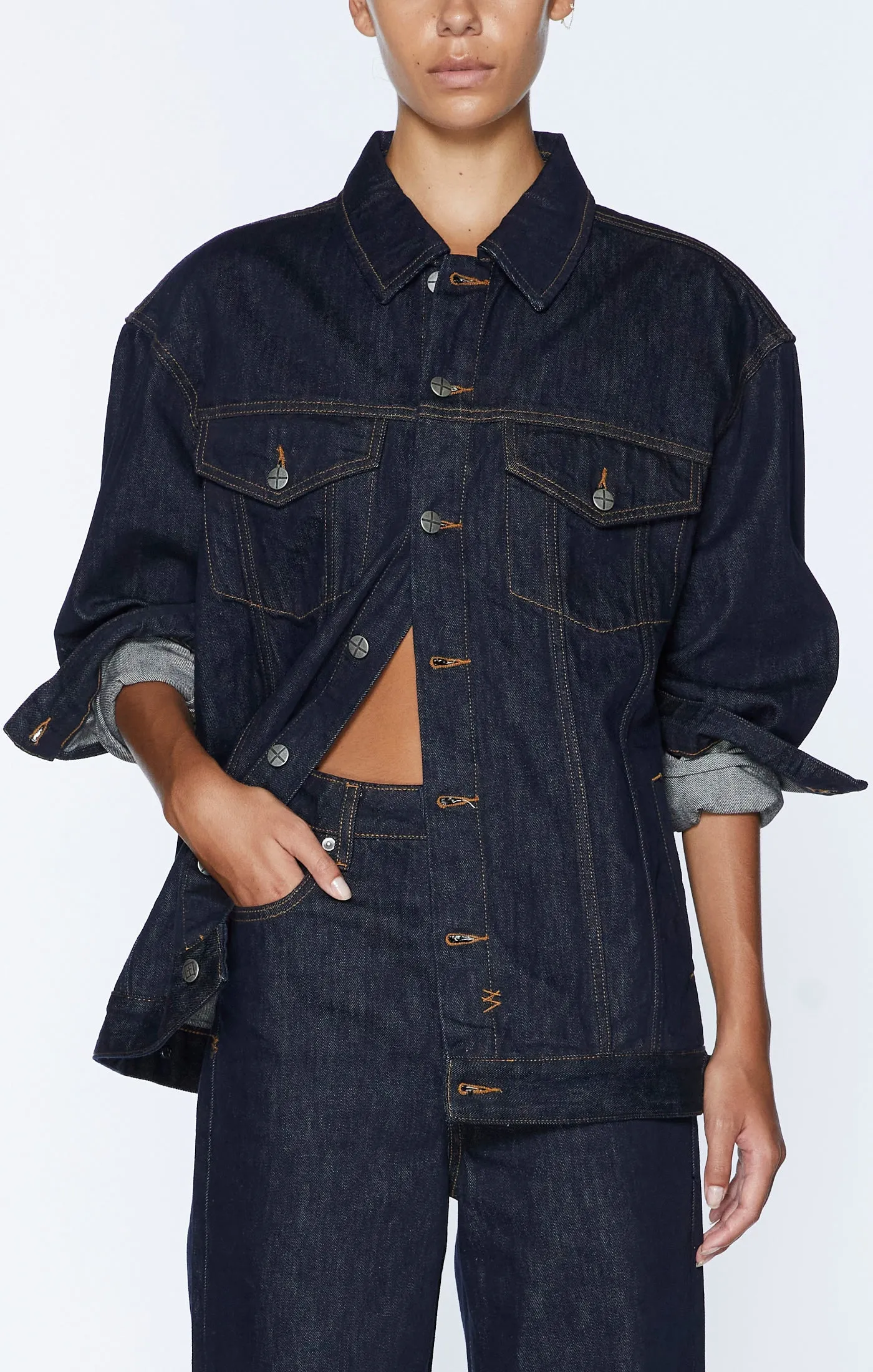 Ksubi Longline Trucker - Dark Indigo