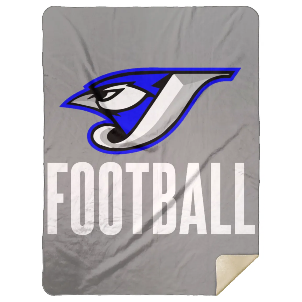 Logo Football MSHL Premium Sherpa Blanket 60x80