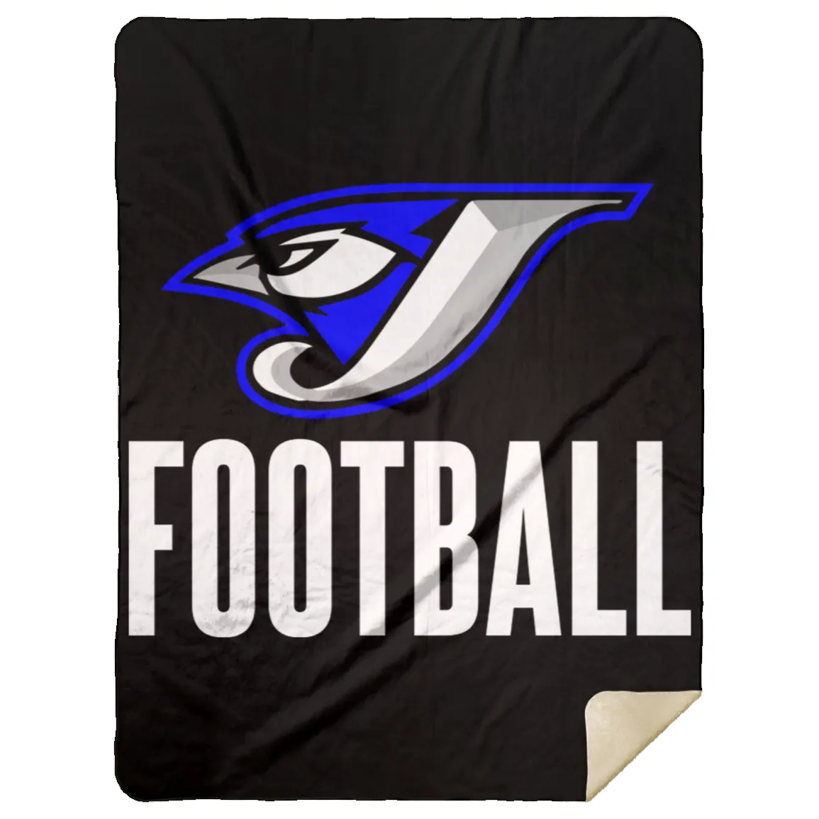 Logo Football MSHL Premium Sherpa Blanket 60x80