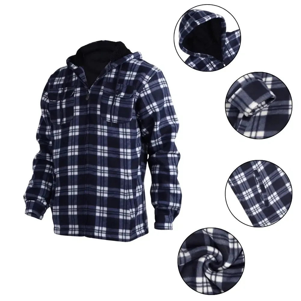 Men’s Plaid Sherpa Lined Jacket