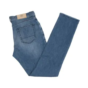 Mid-Wash Regular Fit Stretch Milano Jeans