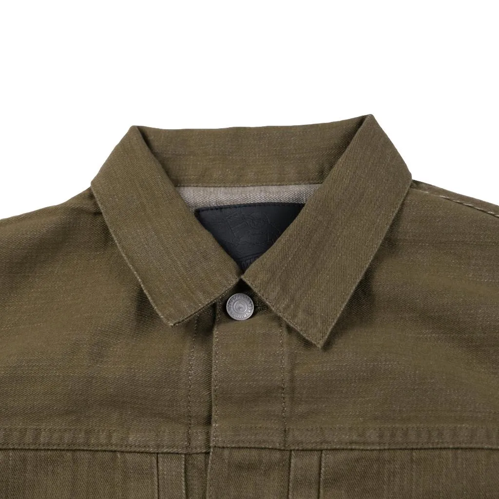 Momotaro 10.5oz. Olive Selvedge Jacket