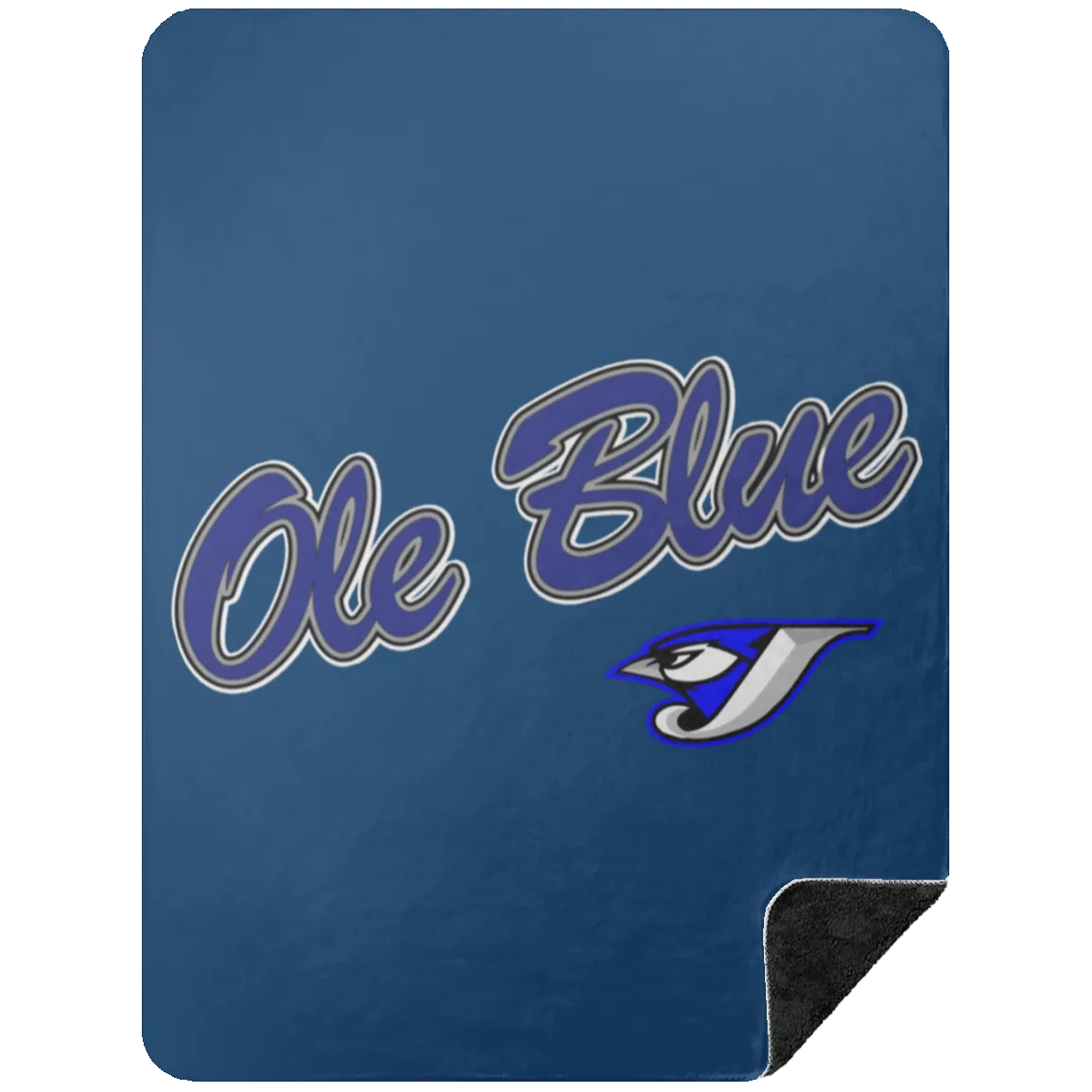 Ole Blue BSHL Premium Black Sherpa Blanket 60x80