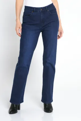 Orientique Wide Leg Jeans - Dark Denim