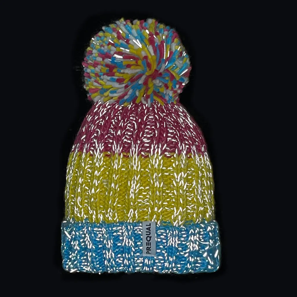 Pansexual Luxury Super Sherpa Fleece Lined Reflective Bobble Hat