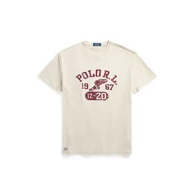 Polo Ralph Lauren Jersey Graphic T-Shirt (Vintage Heather Grey)