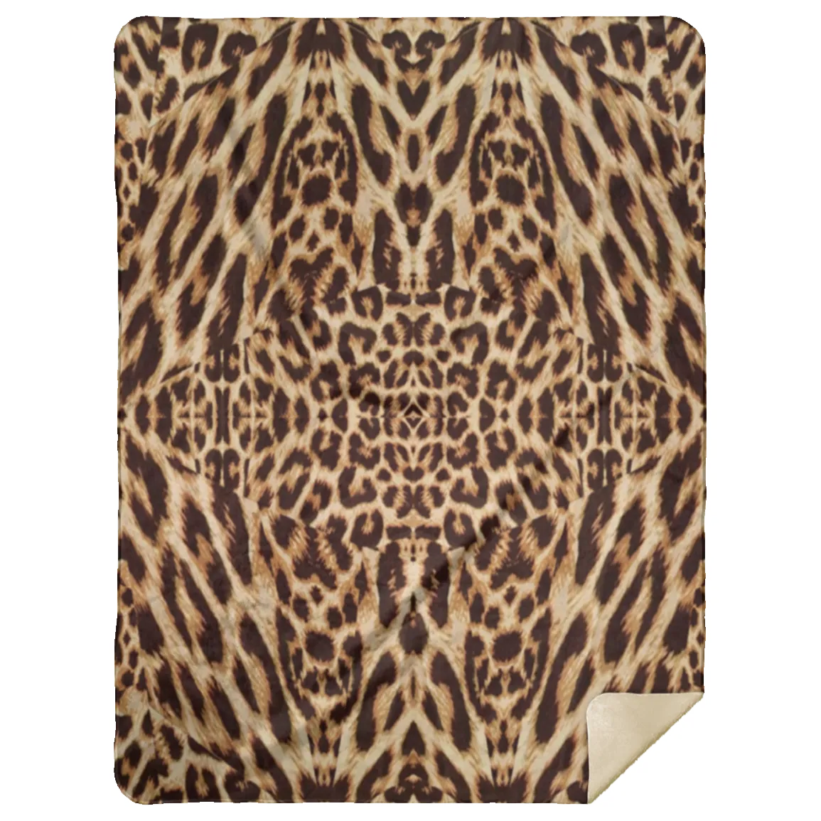 Recursia Contemplative Jaguar Sherpa Blanket 60X80