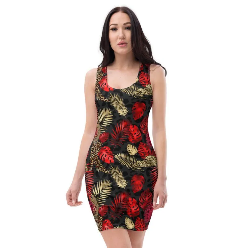 Red Palm Tree Dress