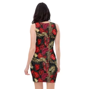 Red Palm Tree Dress