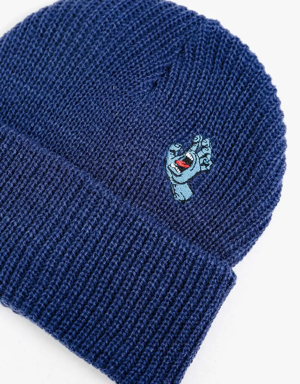 Santa Cruz Screaming Mini Hand Beanie - Dark Navy