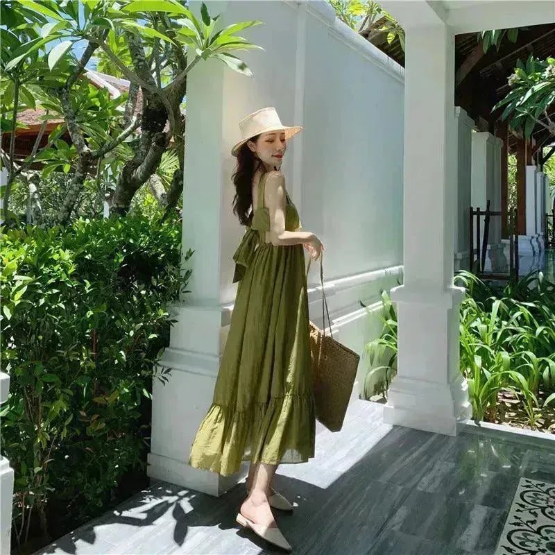 Sanya Travel Wear Slim Sling Beach Skirt Bali