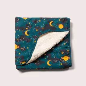 Saturn Nights Sherpa Hooded Baby Blanket