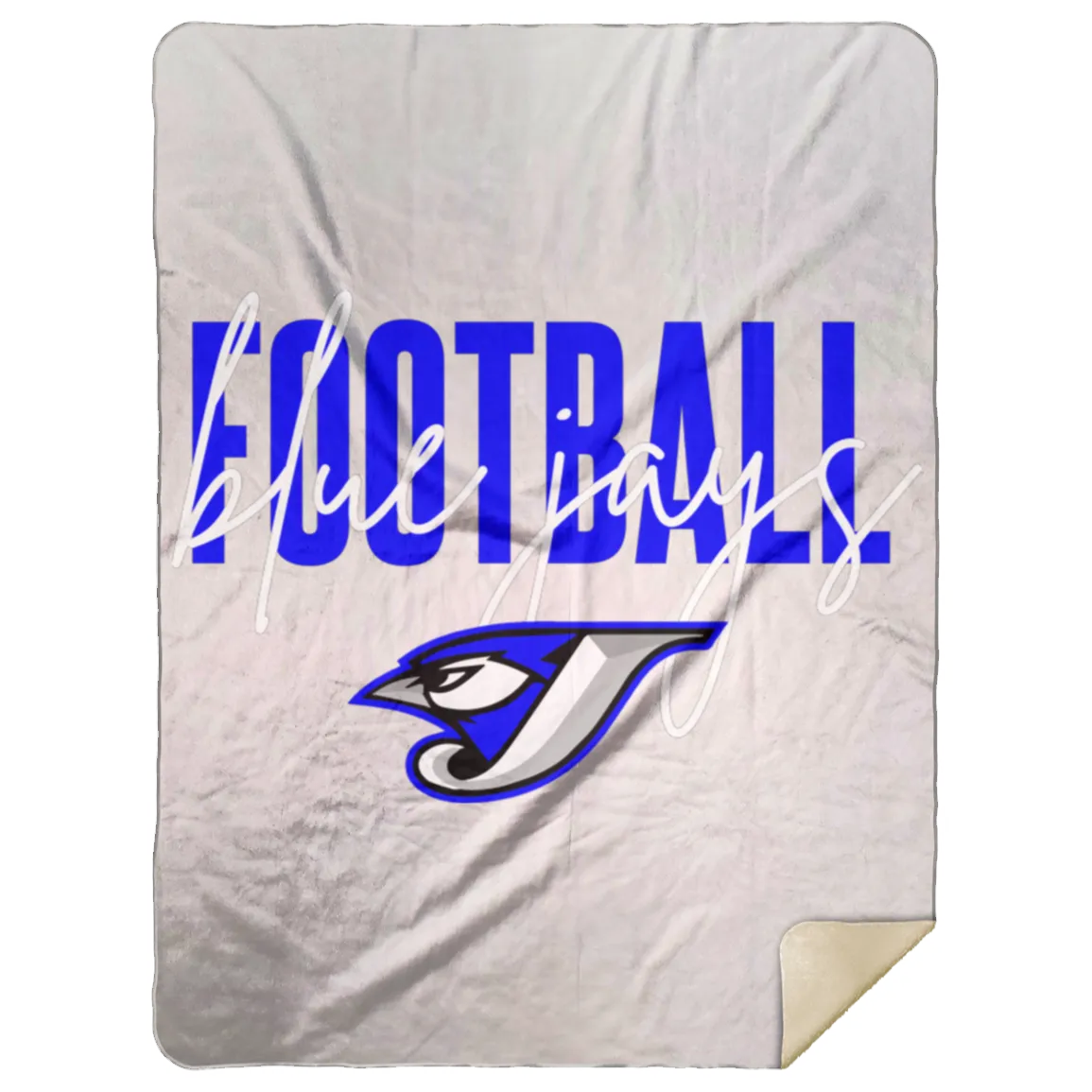 Script Football MSHL Premium Sherpa Blanket 60x80