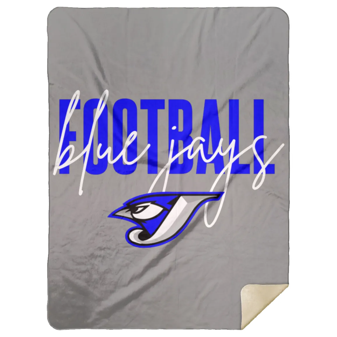 Script Football MSHL Premium Sherpa Blanket 60x80