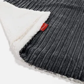 Sherpa Throw / Blanket - Cord Black