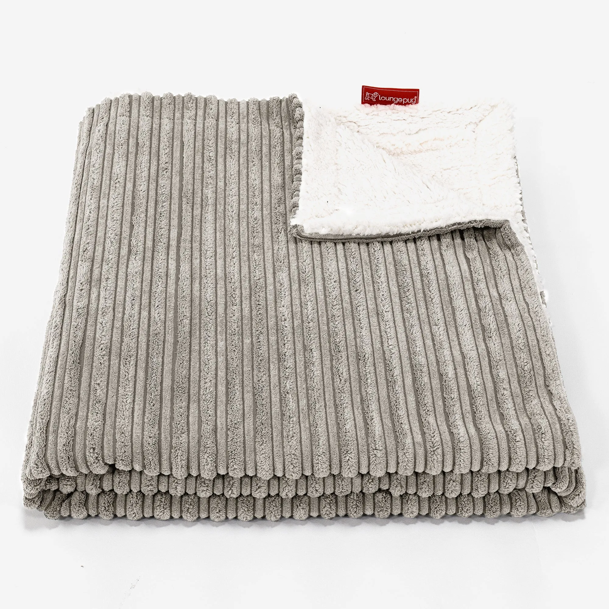 Sherpa Throw / Blanket - Cord Mink