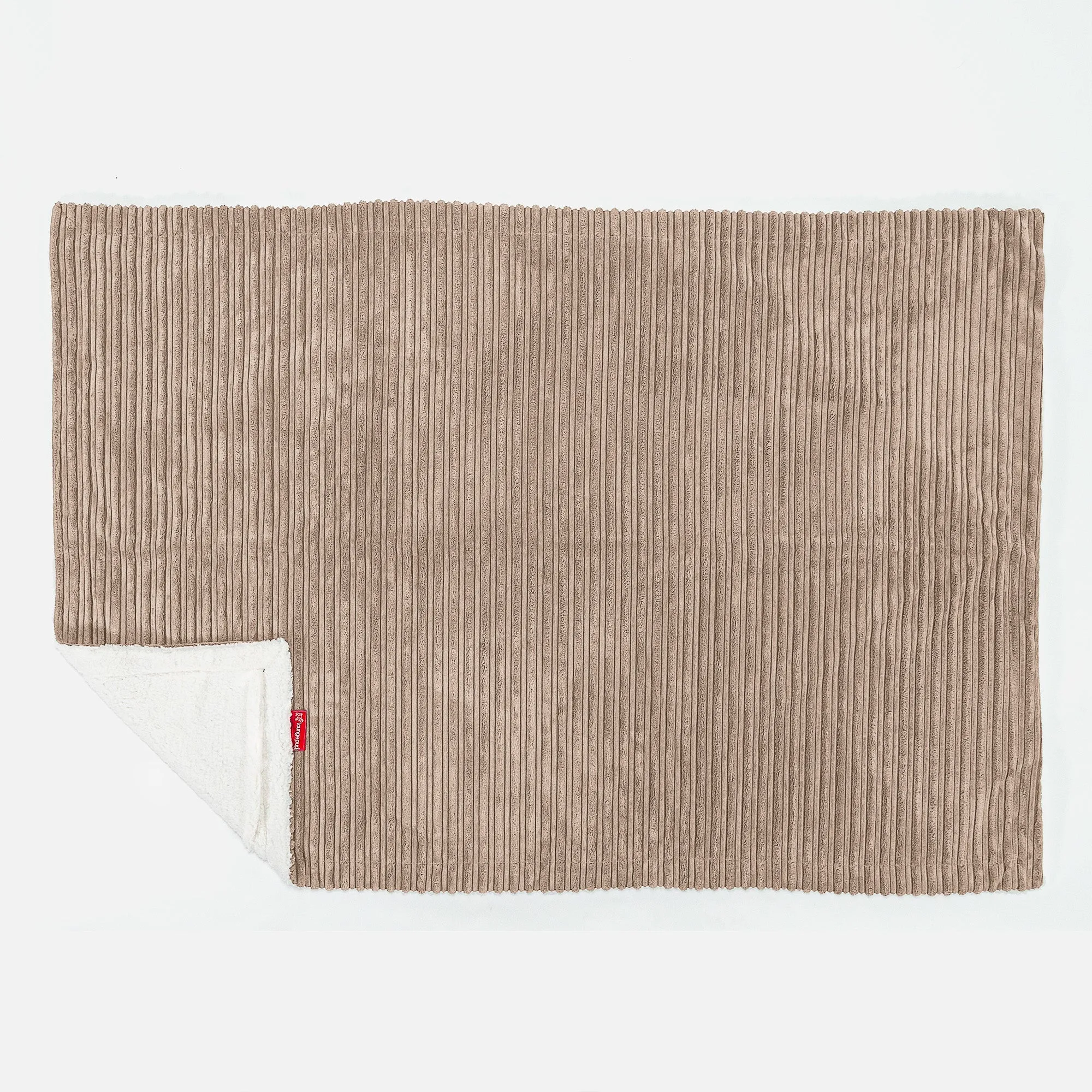 Sherpa Throw / Blanket - Cord Sand