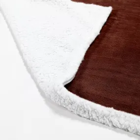 Sherpa Throw / Blanket - Fleece Brown