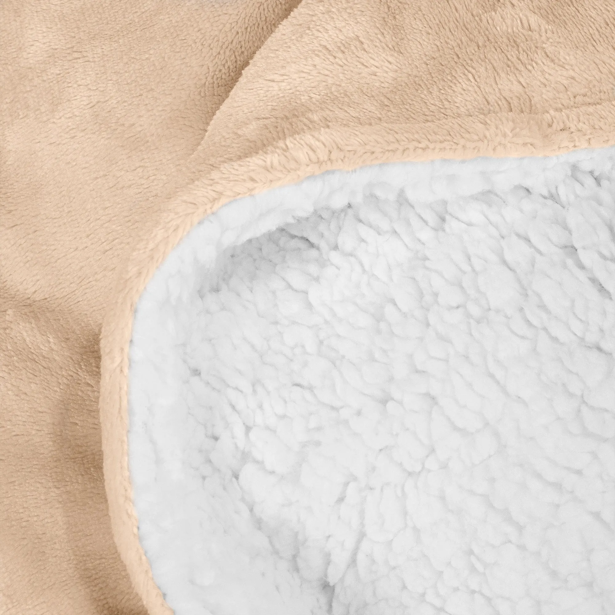 Sherpa Throw / Blanket - Fleece Cream