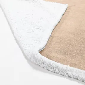 Sherpa Throw / Blanket - Fleece Cream