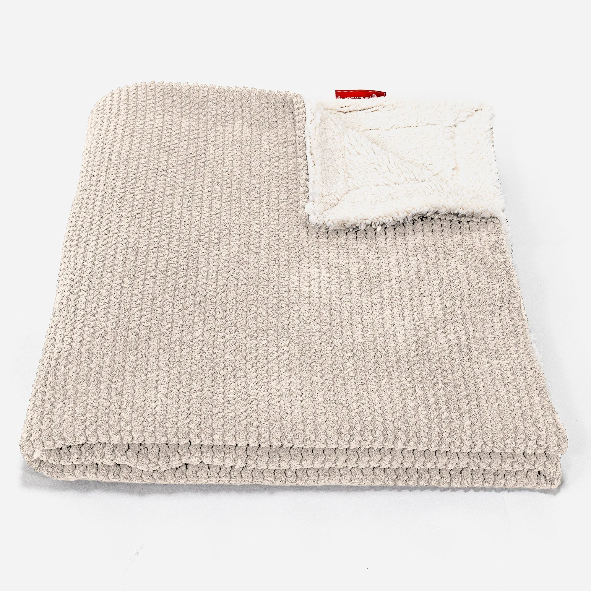 Sherpa Throw / Blanket - Pom Pom Ivory