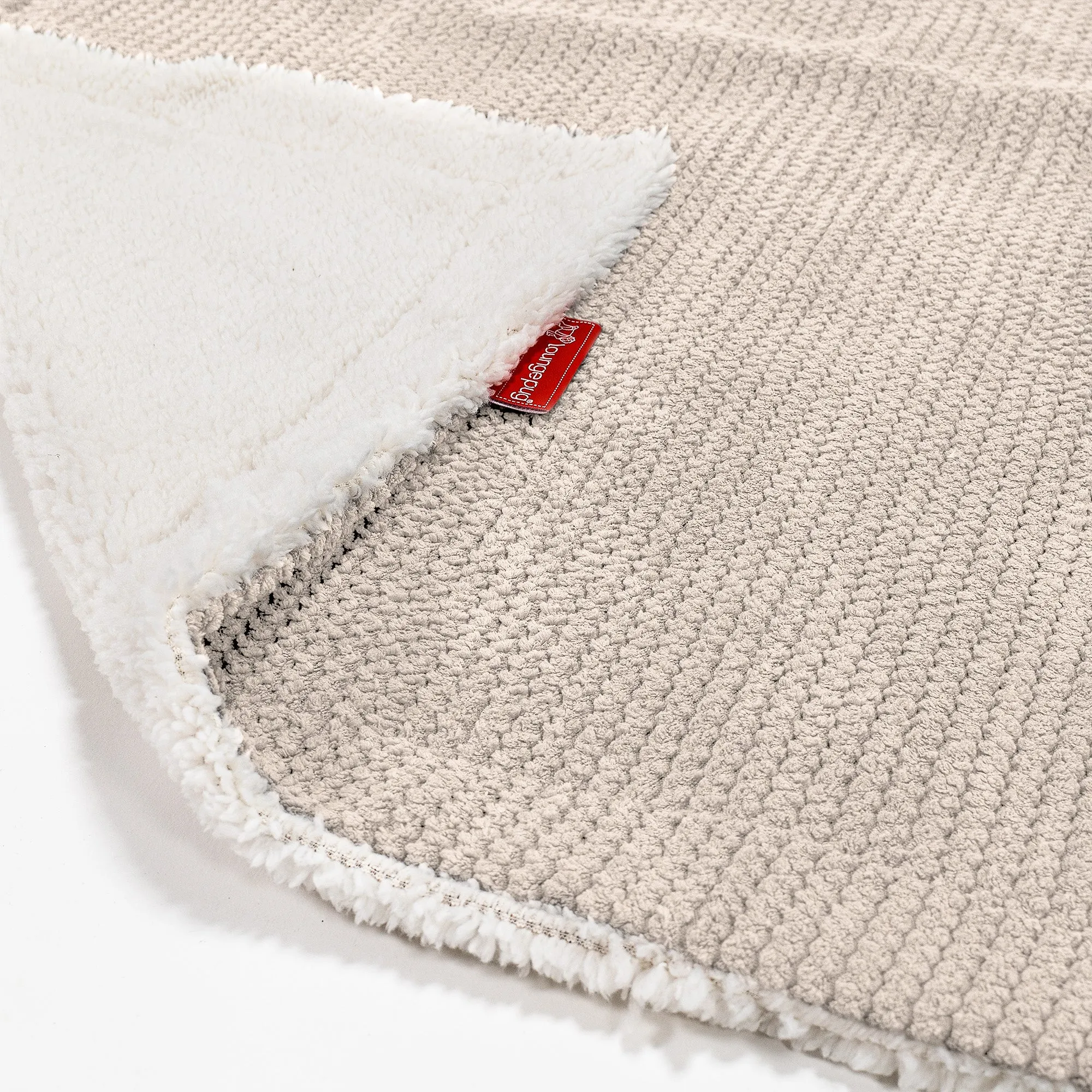 Sherpa Throw / Blanket - Pom Pom Ivory