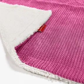 Sherpa Throw / Blanket - Pom Pom Pink