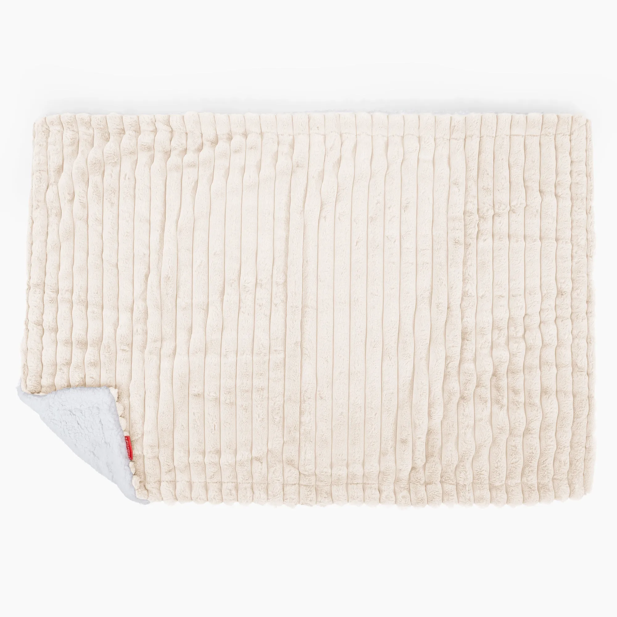 Sherpa Throw / Blanket - Ultra Plush Cord Cream