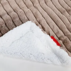 Sherpa Throw / Blanket - Ultra Plush Cord Minky