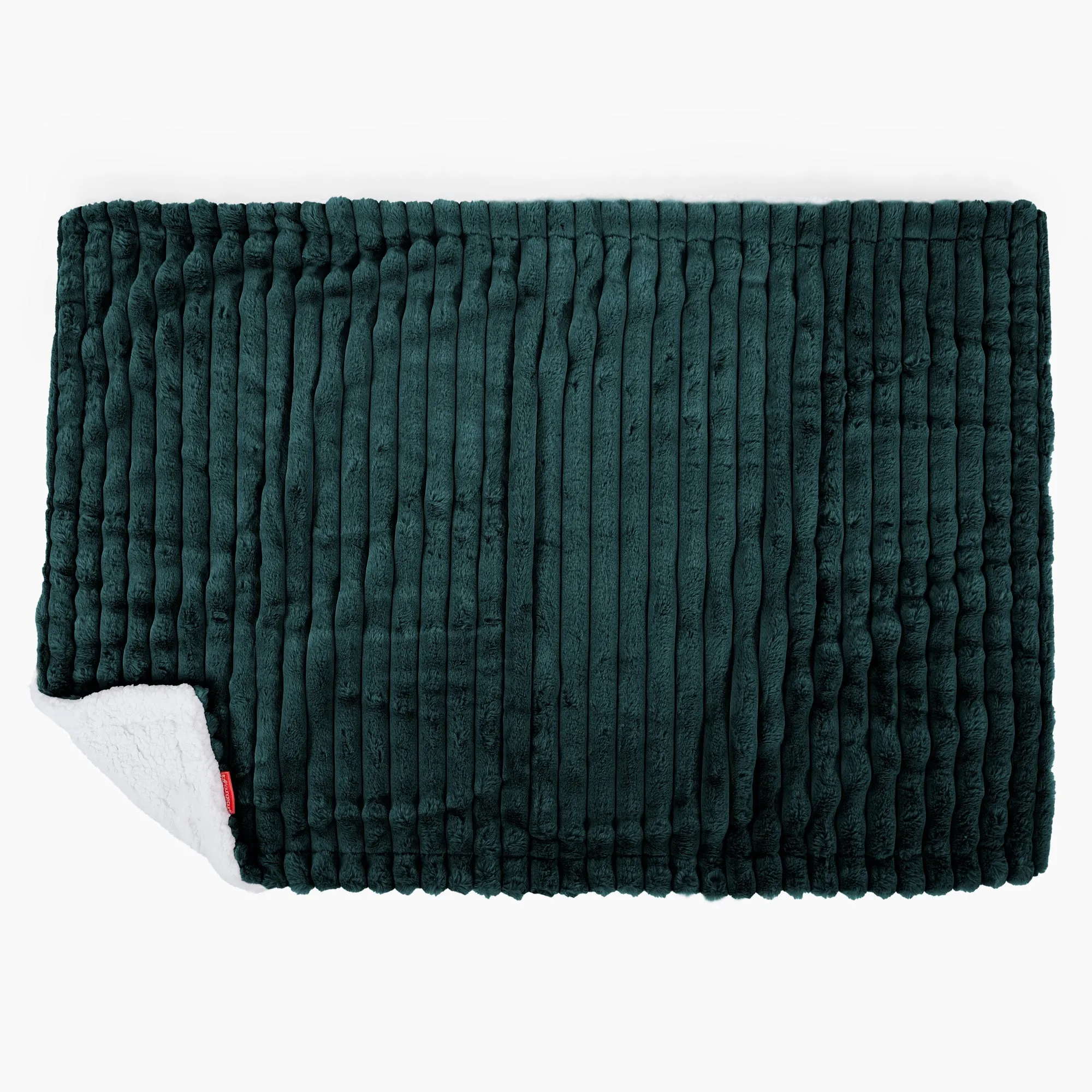 Sherpa Throw / Blanket - Ultra Plush Cord Teal