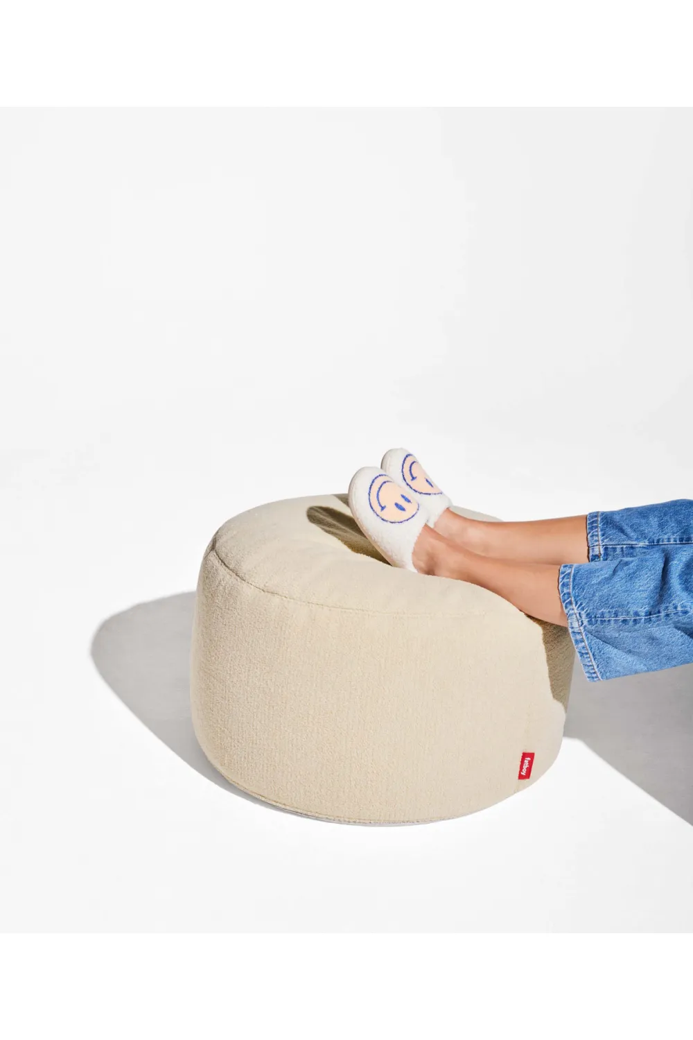 Sherpa Upholstered Pouf L | Fatboy Point