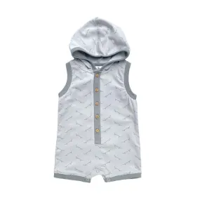 Skateboards Short Hooded Romper