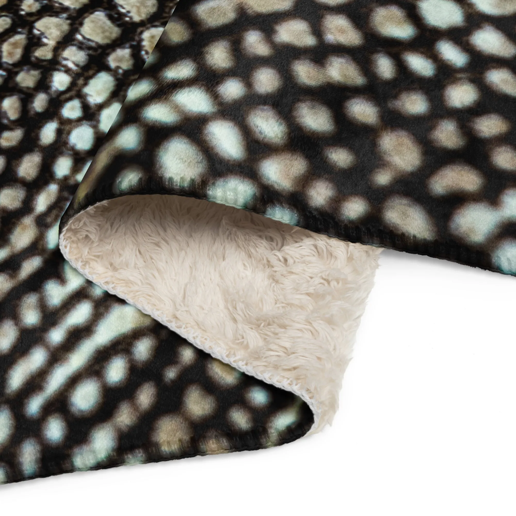 Snake Skin Print Sherpa blanket lioness-love