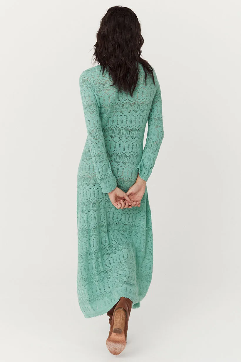 Spell - Siesta Pointelle Dress (Seafoam)