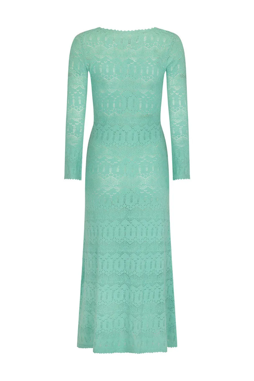 Spell - Siesta Pointelle Dress (Seafoam)