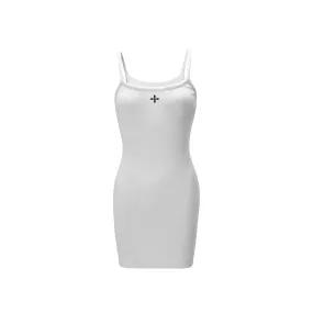 Sport Compass Slip Dress White