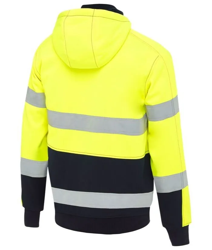 Taped Hi Vis Fleece Hoodie with Sherpa Lining