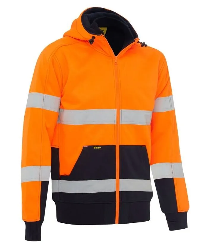 Taped Hi Vis Fleece Hoodie with Sherpa Lining