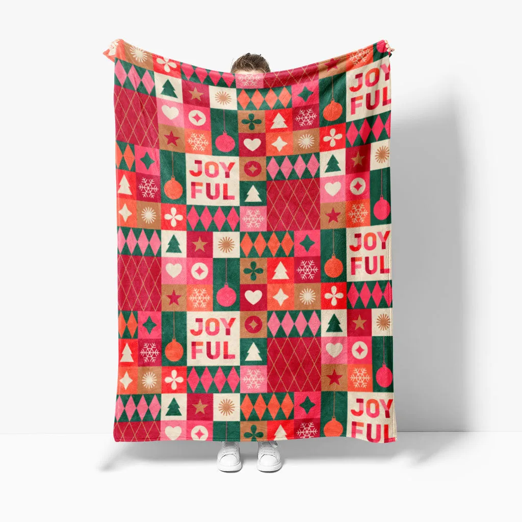 Throw Christmas Queen Sherpa Blanket