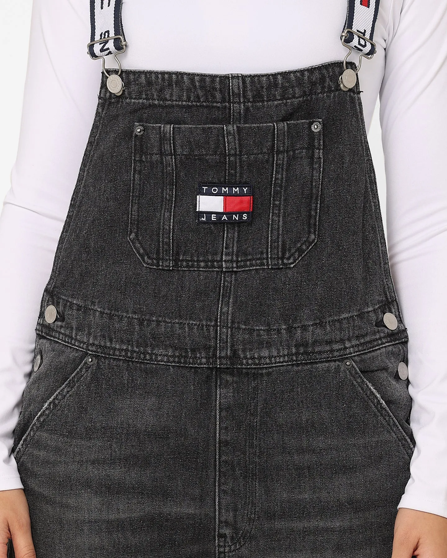 Tommy Jeans Women's Denim Dungaree Denim Black