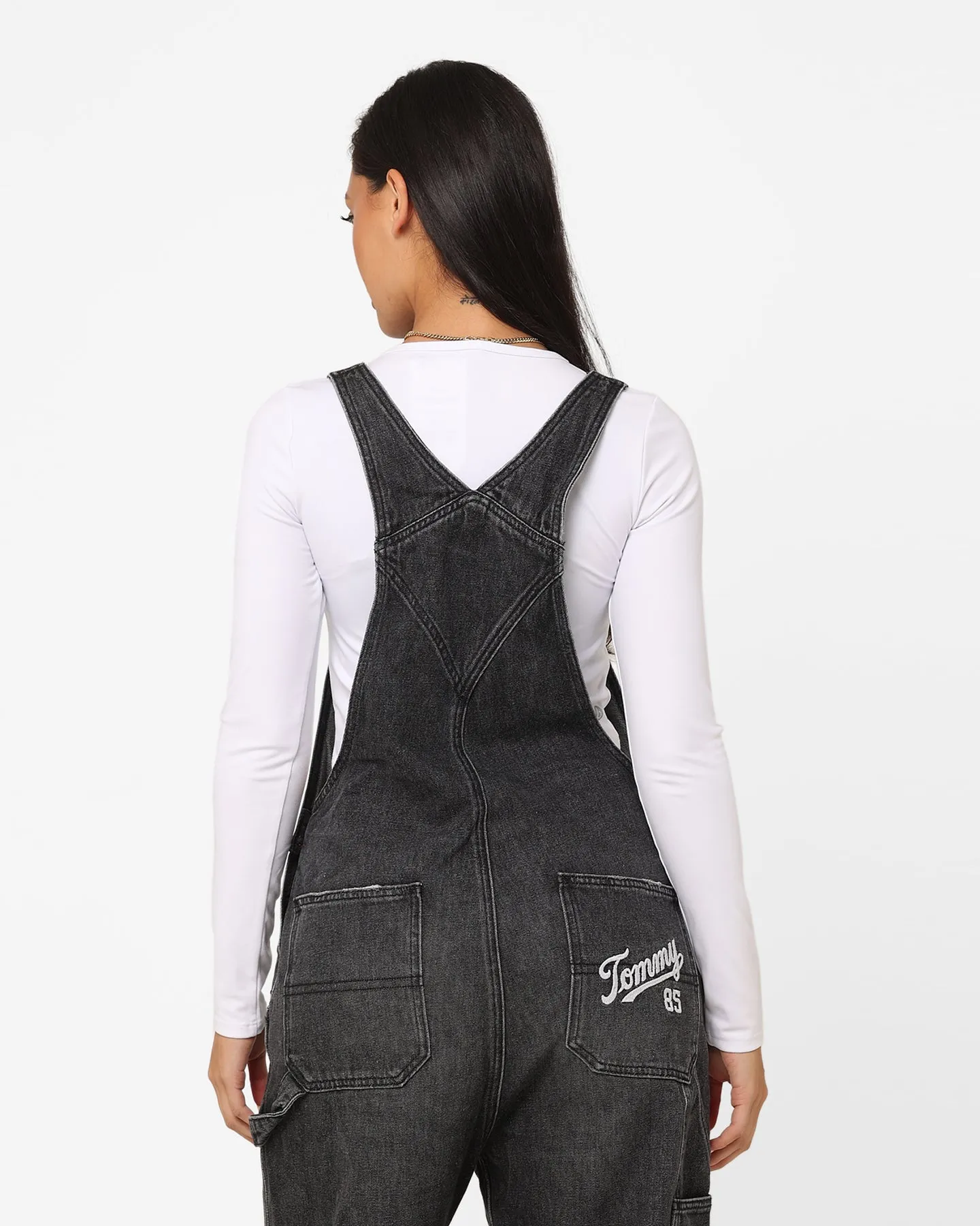 Tommy Jeans Women's Denim Dungaree Denim Black