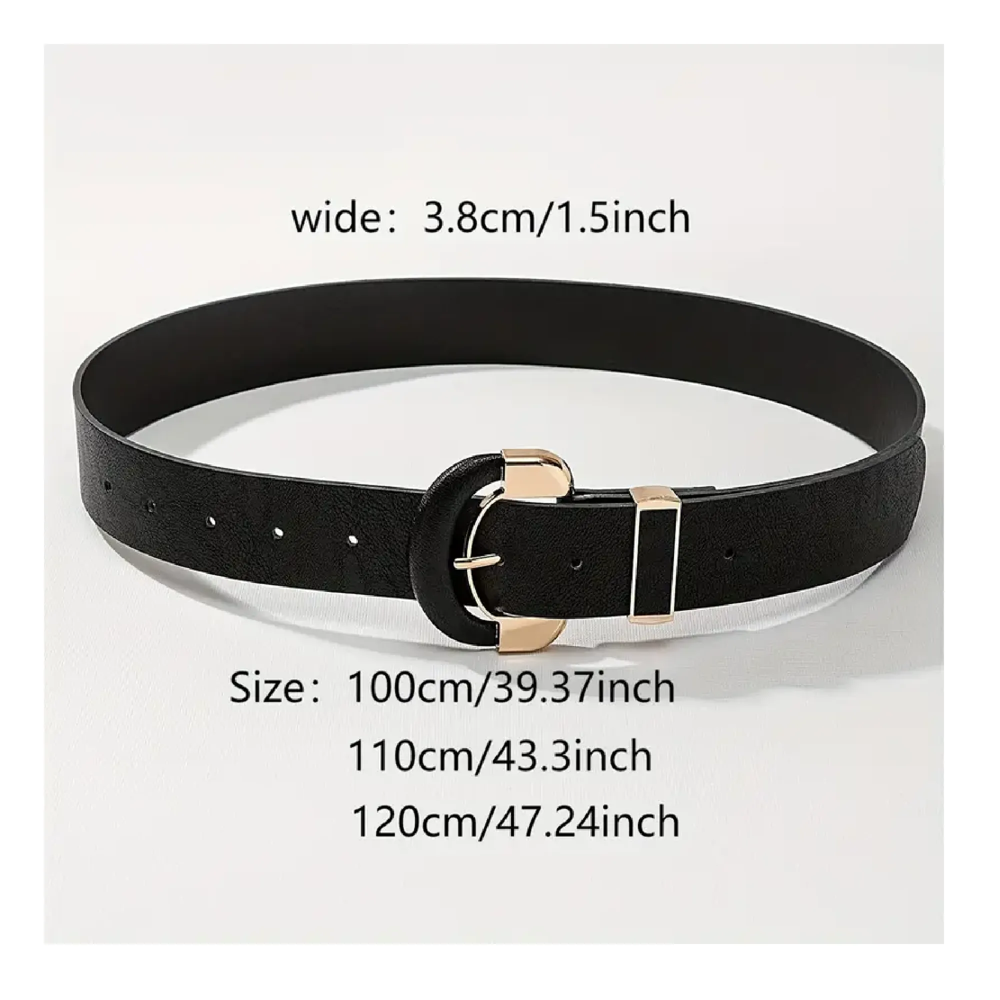 Trendy Oval Buckle Wide Belts Classic Solid Color PU Waistband Casual Jeans Pants Belt Dress Coat Girdle For Women Girls