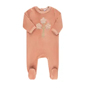 Tricot Bebe Sherpa Flower Footie Layette