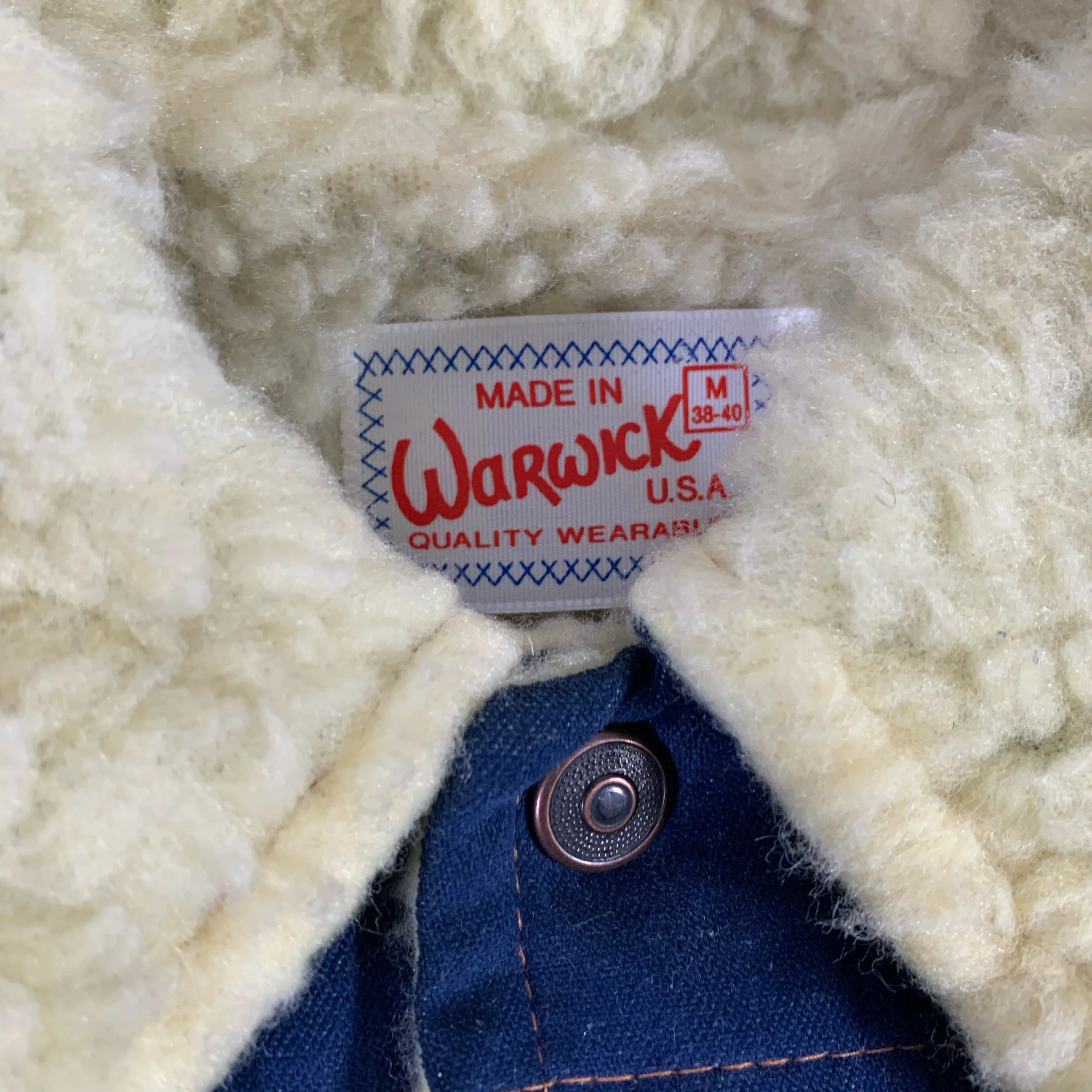 Vintage Warwick "Sherpa Lined" Denim Jacket