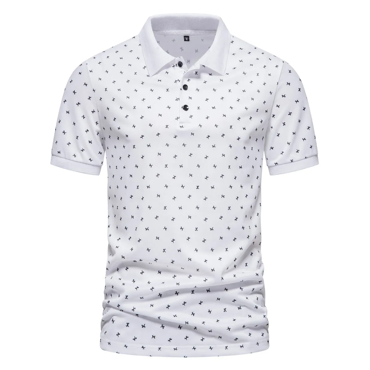 West Louis™ Business Style Short Sleeved Polo Shirt